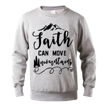 Load image into Gallery viewer, Faith Can Move Mountains Sweatshirt - Faith Based Fashion Hoodie