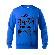 Load image into Gallery viewer, Faith Can Move Mountains Sweatshirt - Faith Based Fashion Hoodie