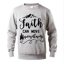 Load image into Gallery viewer, Faith Can Move Mountains Sweatshirt - Faith Based Fashion Hoodie