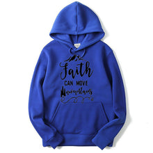 Load image into Gallery viewer, Faith Can Move Mountains Sweatshirt - Faith Based Fashion Hoodie