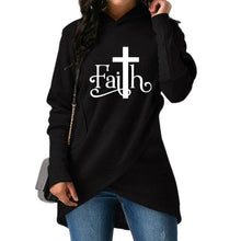 Load image into Gallery viewer, Faith Cross Print Hoodie - Faith Based Fashion Hoodie