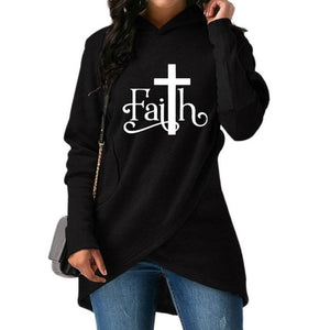 Faith Cross Print Hoodie - Faith Based Fashion Hoodie