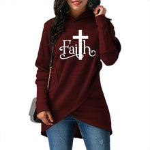 Load image into Gallery viewer, Faith Cross Print Hoodie - Faith Based Fashion Hoodie