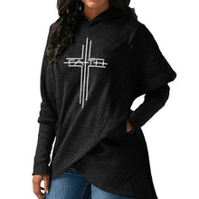 Load image into Gallery viewer, Faith Cross Hoodie - Faith Based Fashion Hoodie