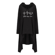 Load image into Gallery viewer, Oversized Cardigan Style Faith Hope Love Hoodie - Faith Based Fashion Hoodie