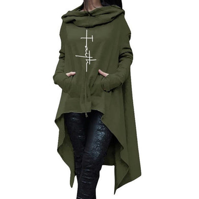 Oversized Cardigan Style Faith Hoodie - Faith Based Fashion Hoodie