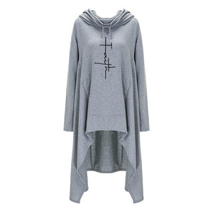 Oversized Cardigan Style Faith Hoodie - Faith Based Fashion Hoodie