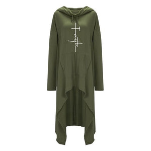 Oversized Cardigan Style Faith Hoodie - Faith Based Fashion Hoodie